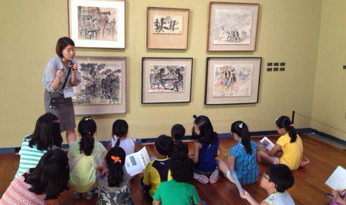 대전 이응노미술관은 세계적인 작가 전시회를 다음 달 8일까지 연장해 학생들을 위한 다양한 교육 프로그램을 운영하고 있다. 이응노미술관 제공