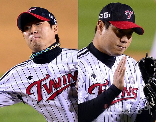 우규민-류제국(오른쪽). 스포츠동아DB