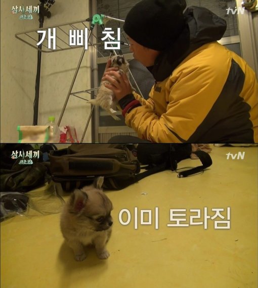 ‘삼시세끼’ 유해진 산체. 사진=tvN ‘삼시세끼-어촌편’ 캡처