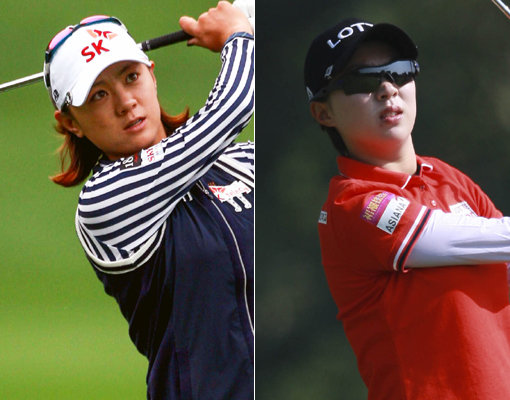 최나연-김효주(오른쪽). 사진제공｜KLPGA