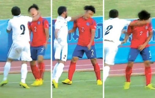 우즈벡 폭력 축구(출처=KBS2 영상 갈무리)