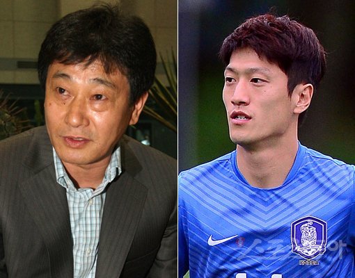 이청용의 부친 이장근씨-이청용(오른쪽). 스포츠동아DB