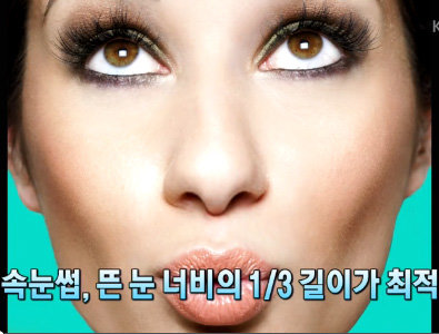 최적의 속눈썹 길이(사진=KBS 영상 갈무리)