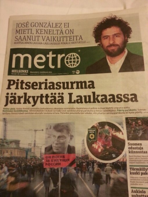 블락비 핀란드 신문 장식