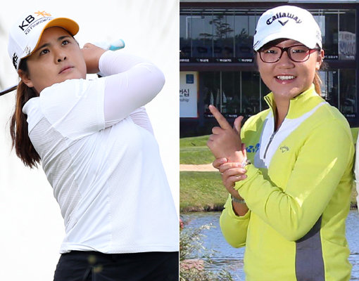 박인비-리디아 고(오른쪽). 사진제공｜마니아리포트·하나·외환 챔피언십대회본부