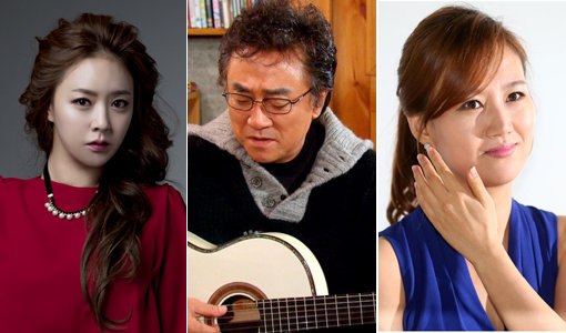 춘삼월 꽃이 피자 트로트도 피어나기 시작했다. 솔직한 가사와 친근한 리듬의 트로트가 다시 인기를 끌면서 아이돌 음악에 치우쳐졌던 가요계가 풍성해졌다. 금잔디와 오승근, ‘트로트 퀸’ 장윤정(맨 왼쪽부터)이 트로트계를 든든히 지키고 있다. 사진｜올라엔터테인먼트·KBS·동아닷컴DB