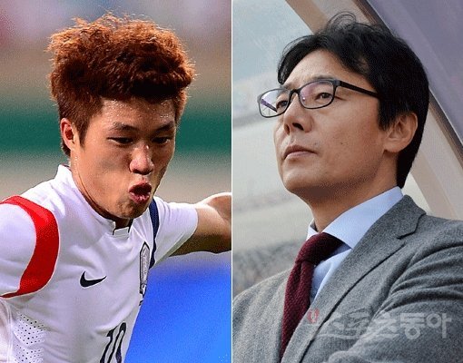 김승대-황선홍 감독(오른쪽). 스포츠동아DB