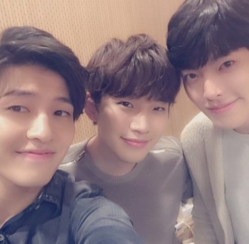 김우빈 이준호 강하늘. 사진 = ‘컬투쇼’ 공식 인스타그램