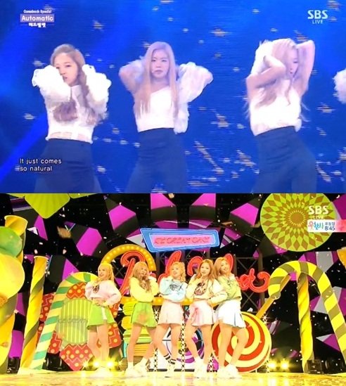 인기가요 레드벨벳. 사진 = SBS 방송화면 캡처