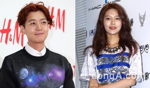 배우 정경호-소녀시대 수영(오른쪽). 동아닷컴DB