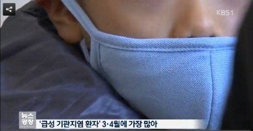 급성 기관지염 주의