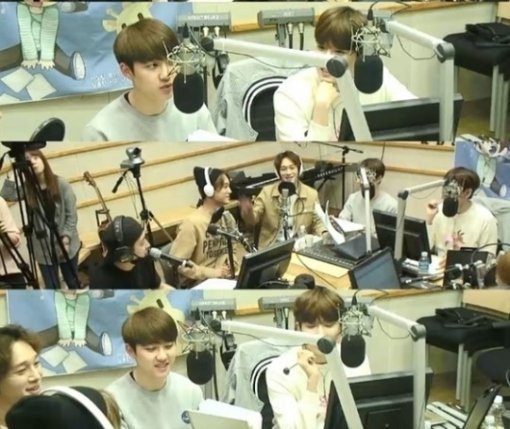 슈키라 엑소. 사진=KBS ‘슈퍼주니어의 키스 더 라디오’ 방송화면 캡쳐