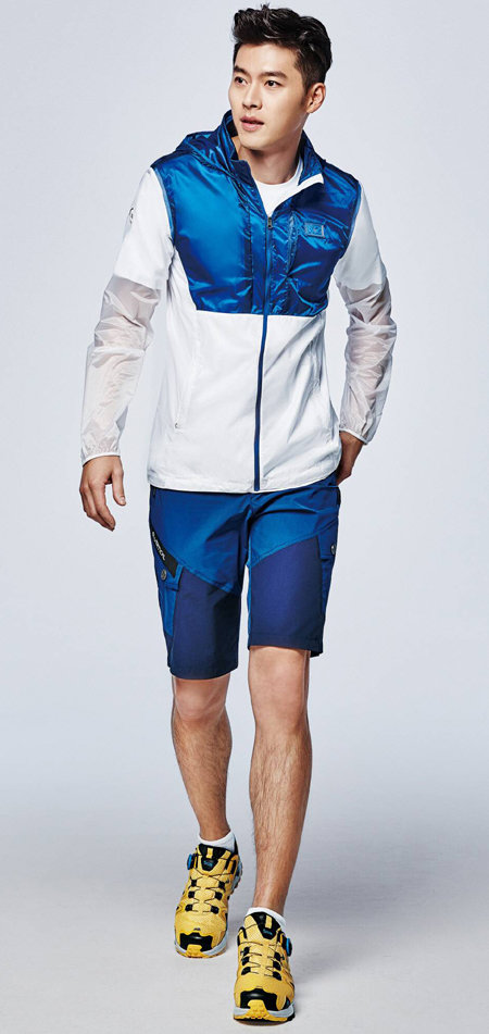 세븐볼 재킷을 입은 K2 모델 현빈.