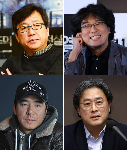 감독 강우석-봉준호-박찬욱-김지운(왼쪽 상단부터 시계방향으로). 스포츠동아DB·동아닷컴DB·동아일보DB