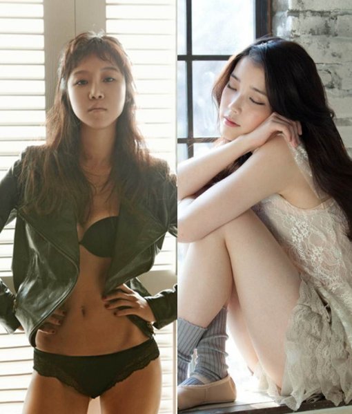 공효진(왼쪽)과 아이유(오른쪽)