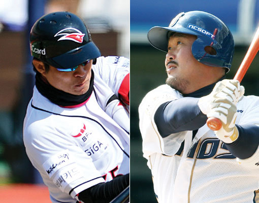 kt 신명철-NC 이호준(오른쪽). 사진｜스포츠동아DB·스포츠코리아