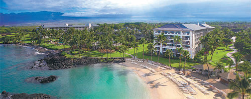 미래에셋자산운용이 인수한 미국 하와이 빅아일랜드의 페어몬트 오키드 호텔. 미래에셋자산운용 제공