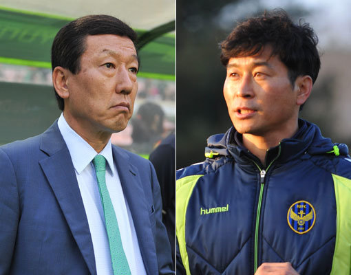 전북 최강희 감독-인천 김도훈 감독(오른쪽). 사진제공｜전북현대·인천 프로축구단