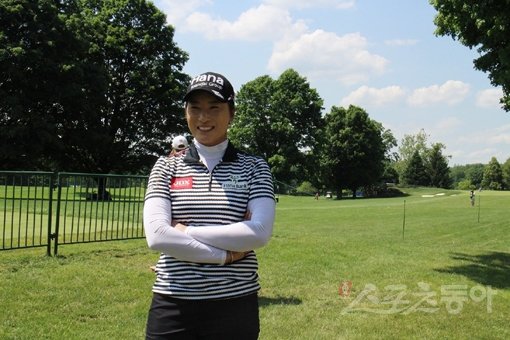 박세리가 17년전 LPGA투어 첫 우승의 기쁨을 안겨준 KPMG 위민스 PGA 챔피언십에 출전해 포즈를 취했다. 스포츠동아DB