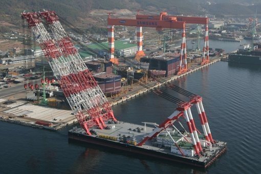 삼성중공업 전경.