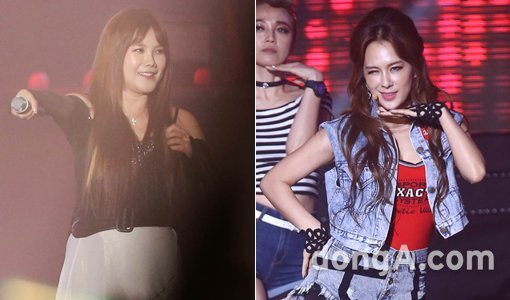 가수 김현정-채연(오른쪽). 동아닷컴DB