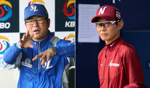 삼성 류중일 감독-넥센 염경엽 감독(오른쪽). 사진｜스포츠코리아·스포츠동아DB