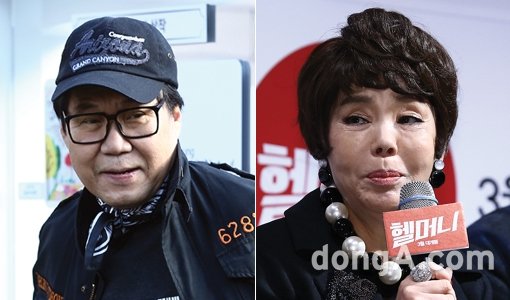 가수 조영남-배우 김수미(오른쪽). 동아닷컴DB