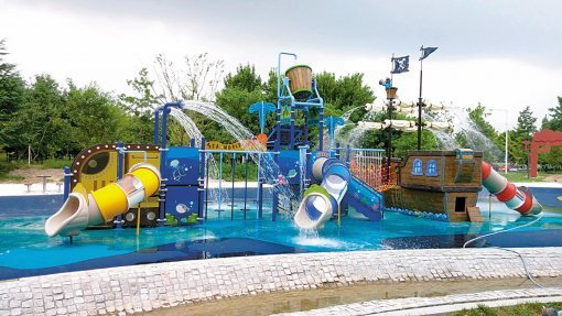 18일 문을 여는 광주 북구 오룡동 대상공원 광주 시민의 숲 내 물놀이장 전경. 광주시 제공