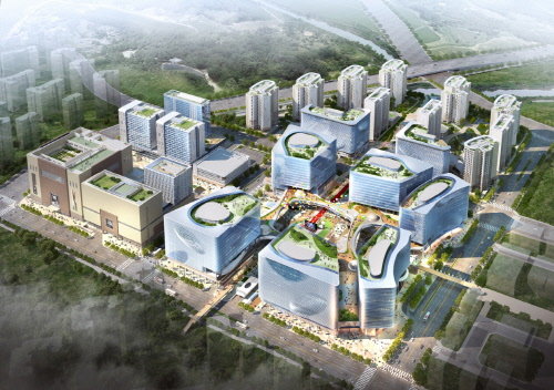 <판교 알파돔시티 메인 조감도>