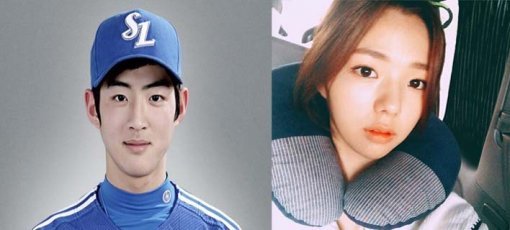 사진=구자옥 채수빈. 삼성 라이온스 홈페이지/채수빈 인스타그램