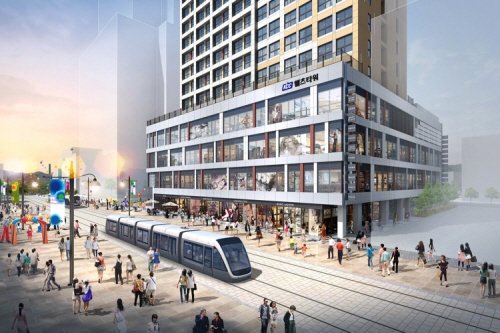 <위례 우남역 KCC웰츠타워 상업시설 이미지>