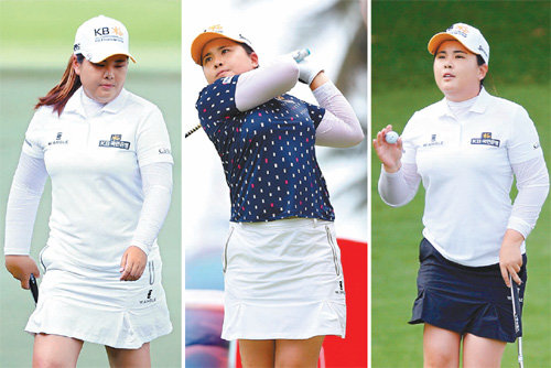 ‘커리어 그랜드슬램’을 달성한 박인비는 올 시즌 국내 골프웨어 브랜드인 와이드앵글의 옷을 입고 국내외 골프 대회에 출전하고 있다. 사진은 3월 싱가포르에서 열린 미국여자프로골프 투어 HSBC 위민스 챔피언스에서 우승할 당시 박인비가 와이드앵글이 후원한 의류를 입고 있는 모습. 와이드앵글 제공