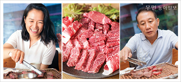 (왼쪽부터) 요리연구가 김영빈 씨. 여름 보양식 재료로 으뜸인 한우. 가정의학과 전문의 이승남 원장.