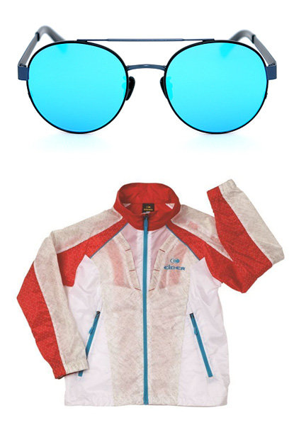페이크미 ‘선글라스’-아이더 ‘베호닉 키즈 재킷’(아래)