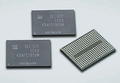 삼성전자가 세계 최초로 양산에 성공한 3세대 256Gb V낸드. 삼성전자 제공