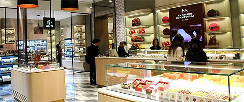 신세계백화점 본점에 있는 ‘라메종뒤쇼콜라’ 매장 전경. 신세계백화점 제공