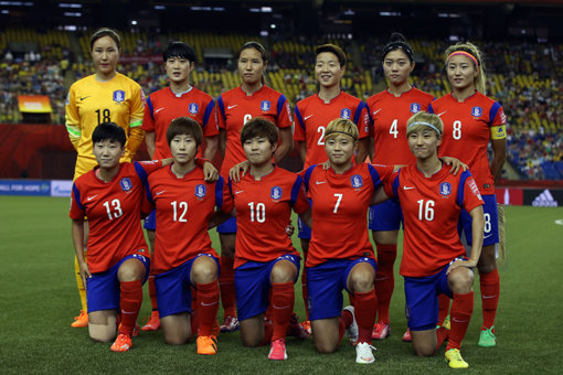 한국여자축구대표팀. 사진제공｜대한축구협회