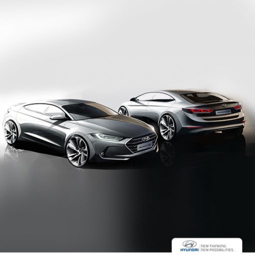 신형 아반떼ad 외관 렌더링 이미지 (사진=현대차)1