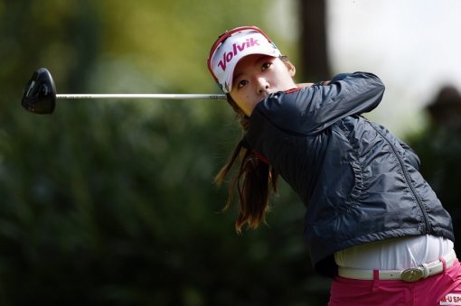 Mi Hyang Lee of Korea competes during the first round of LPGA Evian Championship 2015, day 4, at Evian Resort Golf Club, in Evian-Les-Bains, France, on September 10, 2015. Photo Philippe Millereau / KMSP / DPPI