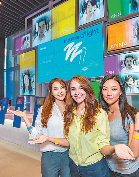 12일 리노베이션을 마치고 재개관한 서울 서초구 서초대로 삼성전자 딜라이트 내부 모습. 삼성전자 제공