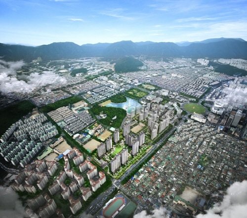 포스코건설 ‘용지 더샵레이크파크’ 조감도