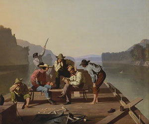 조지 칼렙 빙엄, ‘뗏목 위의 사람들’, 1847