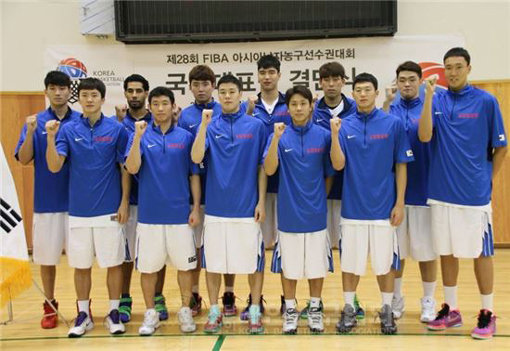 한국남자농구대표팀. 사진제공｜대한농구협회