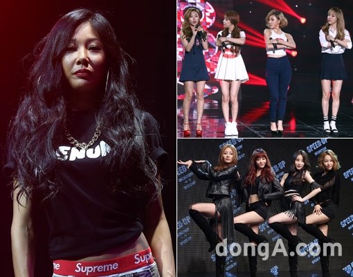 가수 제시-걸그룹 마마무-멜로디데이(왼쪽부터 시계방향으로). 동아닷컴DB