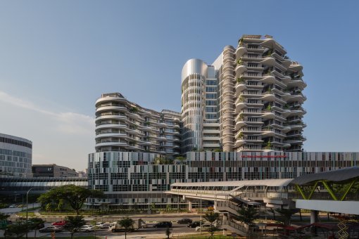 GS건설이 올해 10월 준공한 싱가포르 응텡퐁 종합병원 전경. (사진:GS건설)