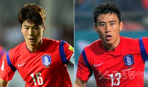 한국축구국가대표팀 기성용-구자철(오른쪽). 스포츠동아DB