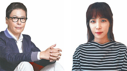 윤상(왼쪽)과 김이나