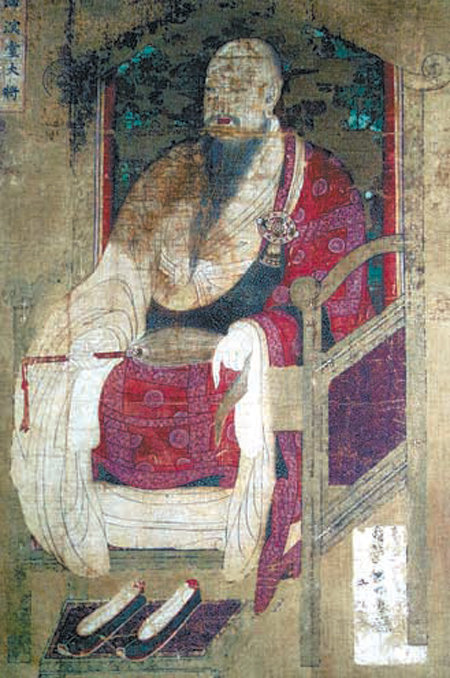 사명당 진영(1796년·보물 제1505호·삼베에 채색) 동화사 성보박물관 소장