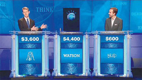 미국 IBM이 개발한 인공지능 ‘왓슨’은 미국 퀴즈쇼 ‘제퍼디’에서 우승을 차지한 바 있다. 국내에서 개발 중인 인공지능 ‘엑소브레인’은 내년 장학퀴즈 우승을 목표로 하고 있다. 유튜브 동영상 캡처