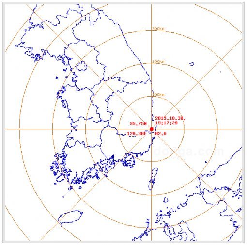 울산지진. 사진=기상청